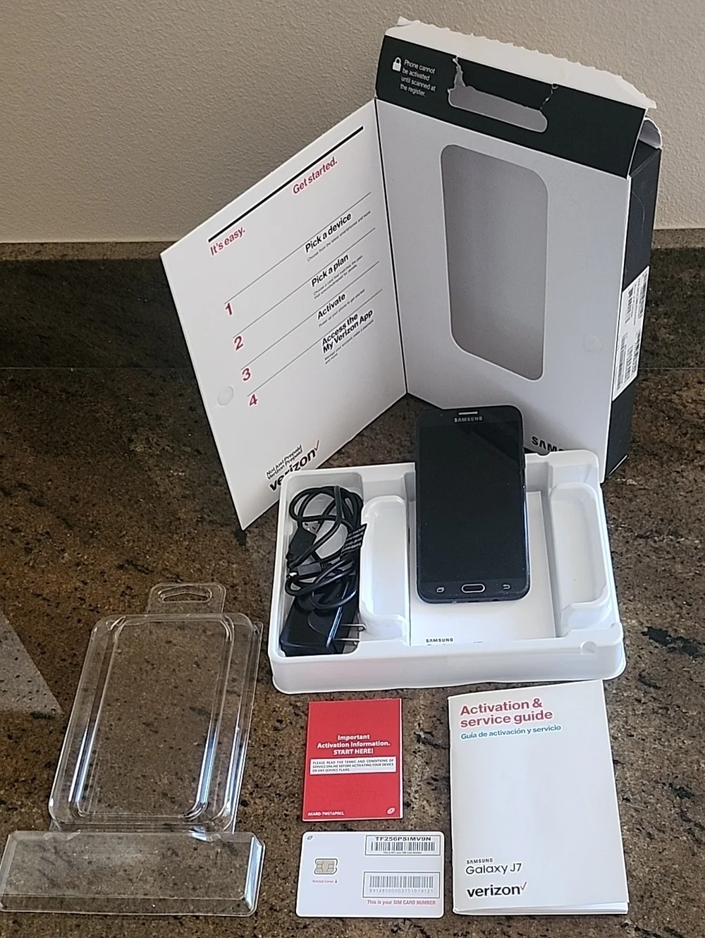Samsung Galaxy J7 (SMJ727VZKPP) - 16GB - Black (Verizon) Smartphone Unlocked